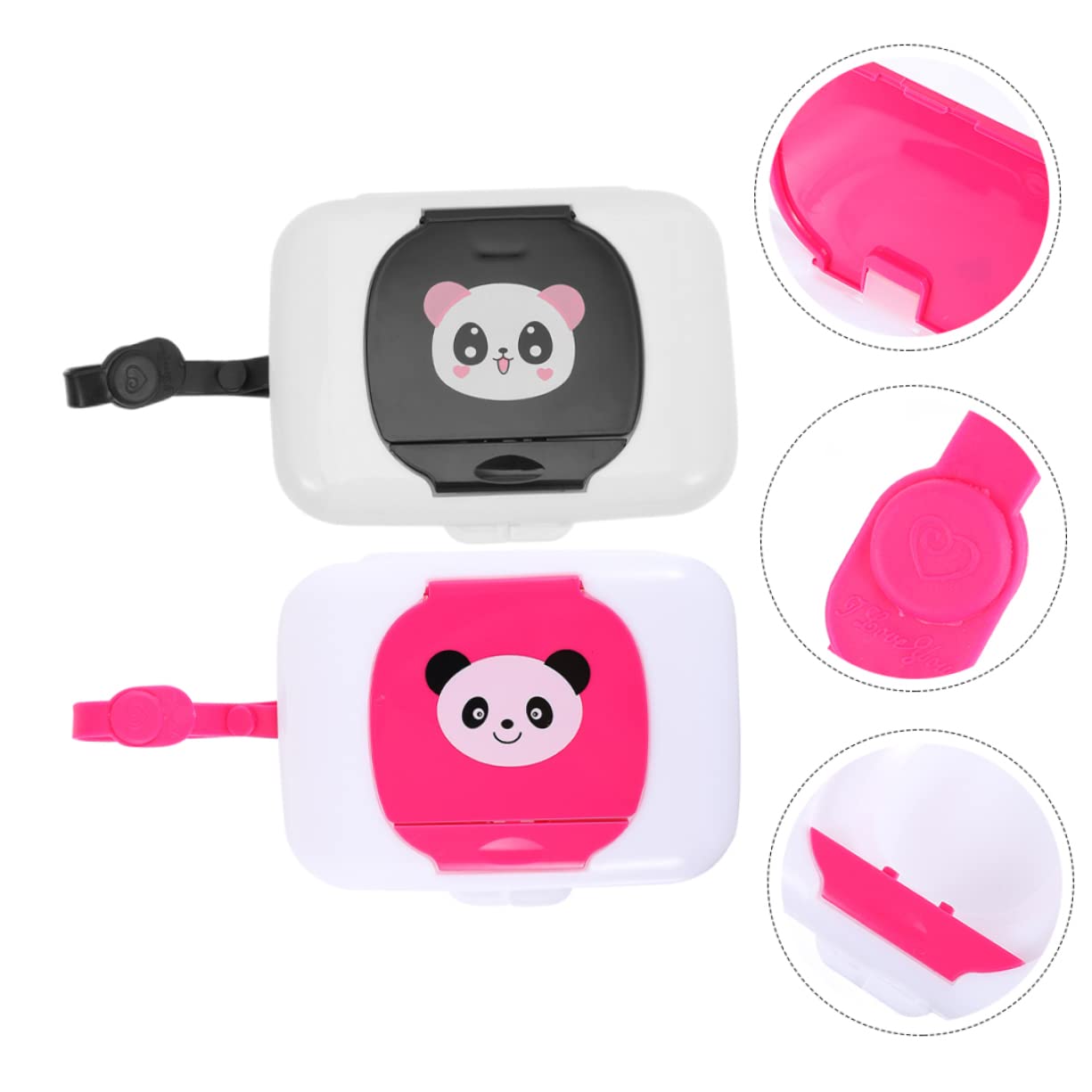 HEMOTON 10 Pack Portable Wipe Dispenser Box - Hanging Travel Wipes Holder Pouch for Baby, Gym, Camping & Outdoor Activities