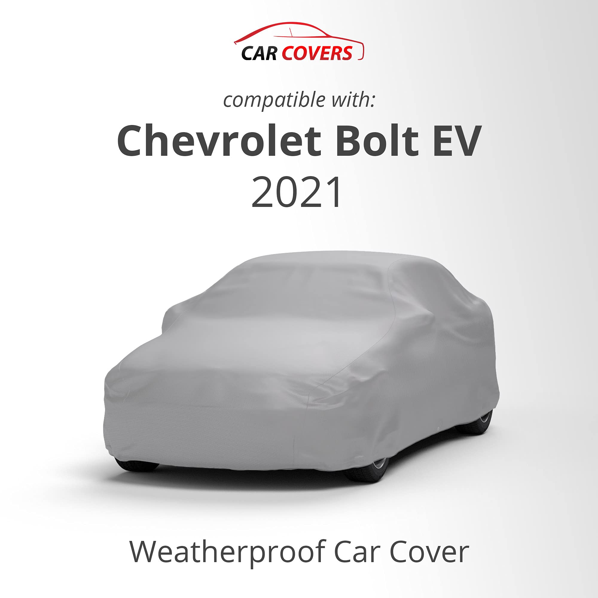 2021 Chevrolet Bolt EV Weatherproof Car Cover with Theft-Proof Cable Lock - Heavy Duty Outdoor Protection for All Seasons - Rain, Snow, Sun & Dust Resistant - Perfect for Garage, Driveway & Long-Term Parking