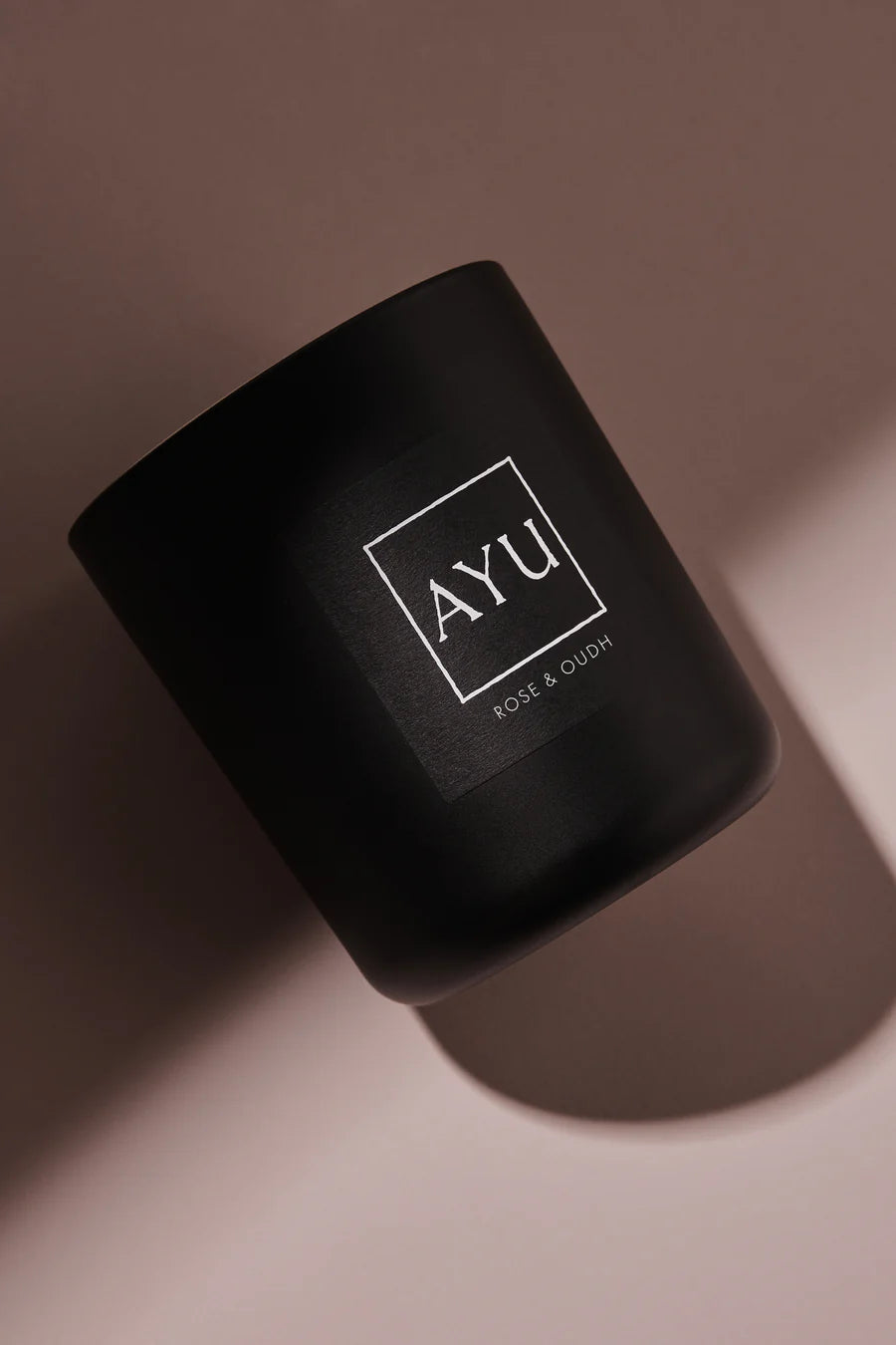 AYU Scented Candle 300g - Rose & Oudh Fragrance for Home, Romantic Dates & Relaxation | Long-Lasting Aromatherapy Candle for Bedroom, Bathroom & Meditation