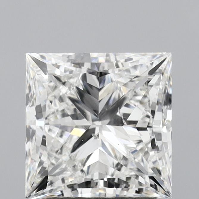 2 Carat E Color SI1 Clarity Princess Cut Lab Grown Diamond - Engagement Ring, Wedding Band & Anniversary Jewelry Gift
