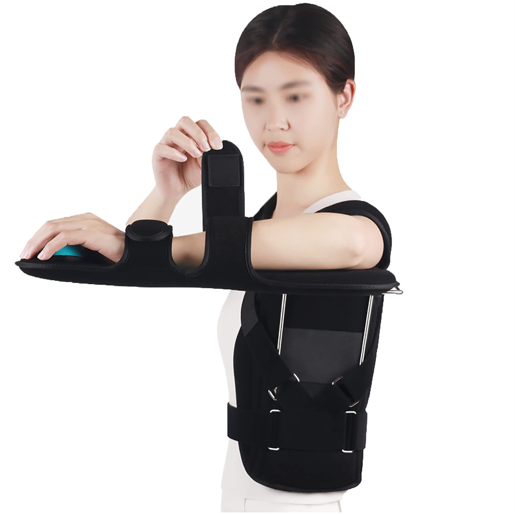 Post-Op Shoulder Abduction Sling - Adjustable Arm Immobilizer for Shoulder Injuries, Fractures, Dislocations & Surgery Recovery - Comfortable Support for Broken Bones & Subluxation - Ideal for Daily Use & Physical Therapy
