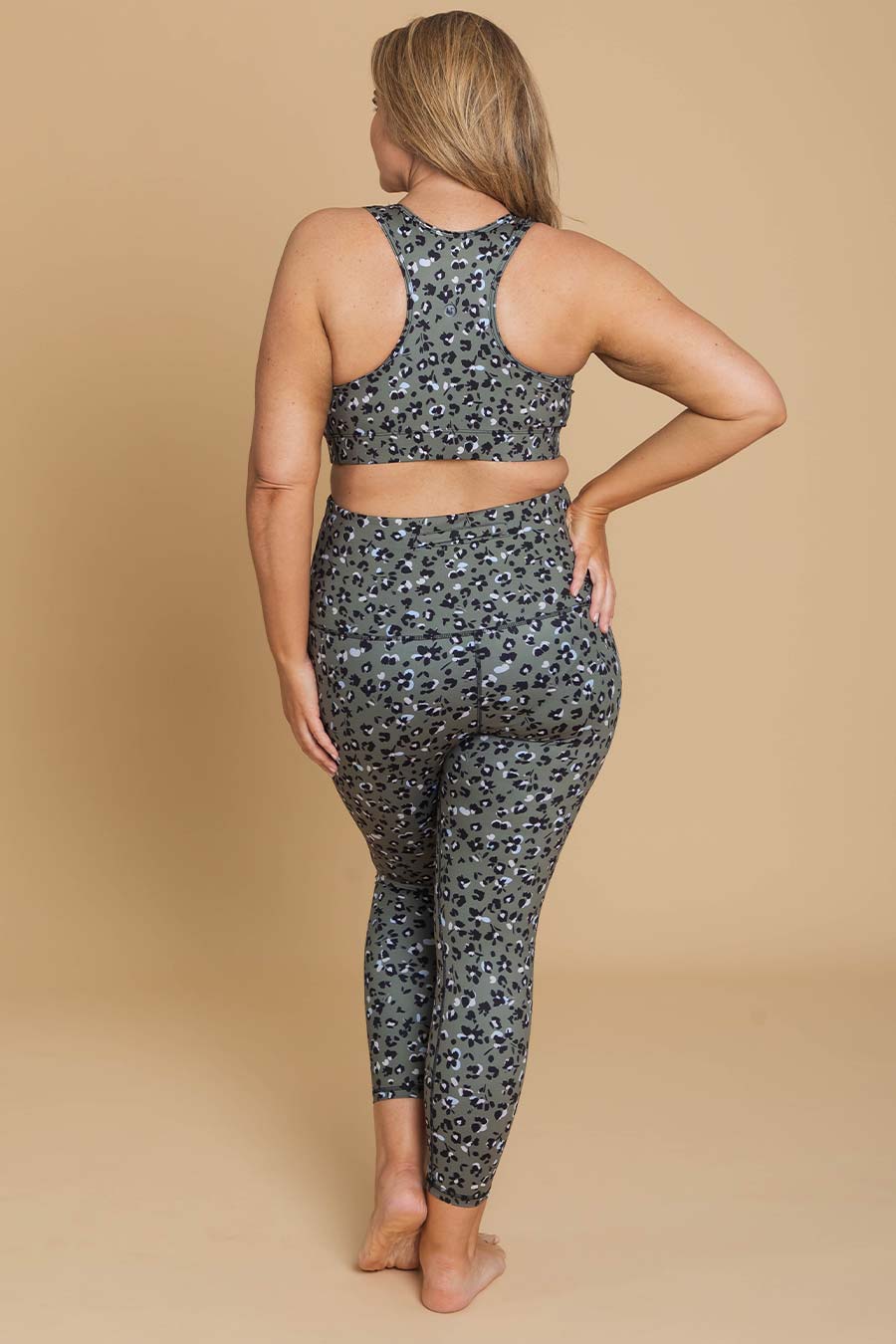 Ultra High Waist 7/8 Length Yoga Pants - Wildflower Print Workout Leggings for Women | Perfect for Gym, Running & Everyday Wear