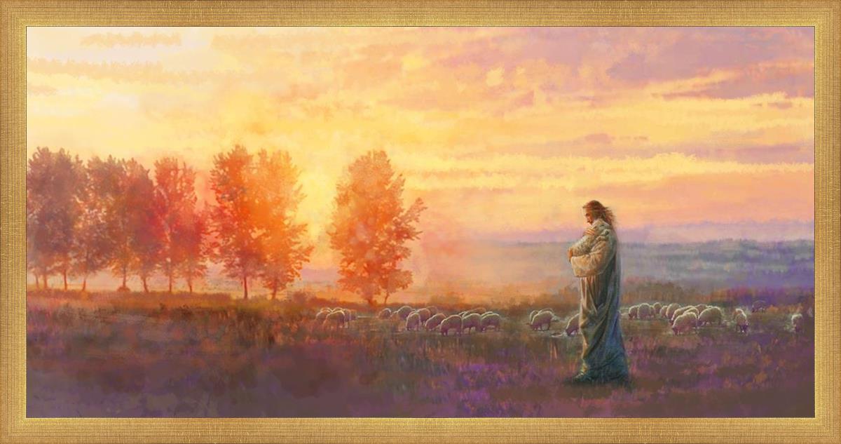 Eventide By Yongsung Kim - Premium Christian Wall Art for Home & Church Decor | Inspirational Bible Verse Canvas Painting | Perfect for Living Room, Bedroom & Worship Spaces