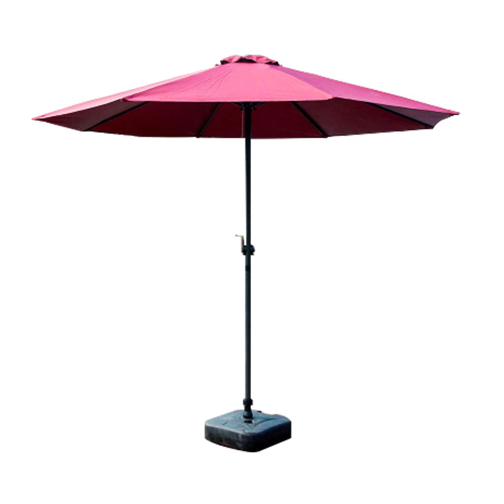 2.7m Tilting Garden Parasol with Crank & UV30+ Protection - Ivory/Cream Outdoor Umbrella for Patio, Poolside & Backyard Relaxation