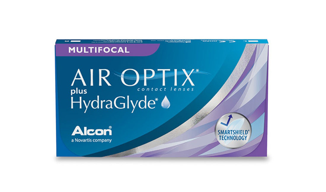 AIR Optix Multifocal Contact Lenses with Hydraglyde - 6 Pack (Monthly Disposable) for Presbyopia Vision Correction - Perfect for Work, Reading & Night Driving
