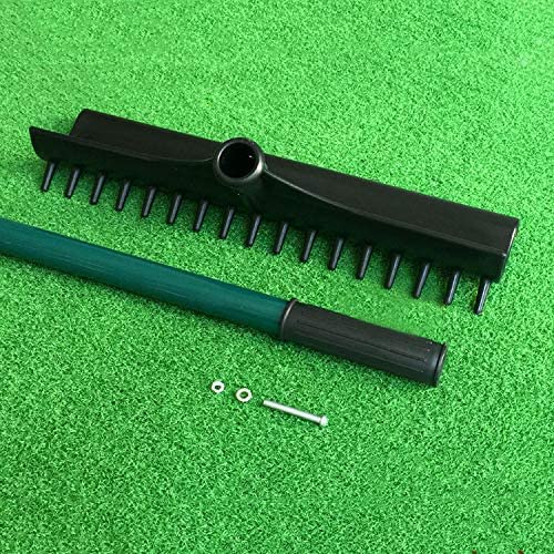 15-Inch Golf Bunker Rake with Aluminum Handle - Lightweight Sand Trap Rake for Golf Bags, Driving Ranges & Courses - Perfect for Golf, Beach, Lawn & Lake Maintenance