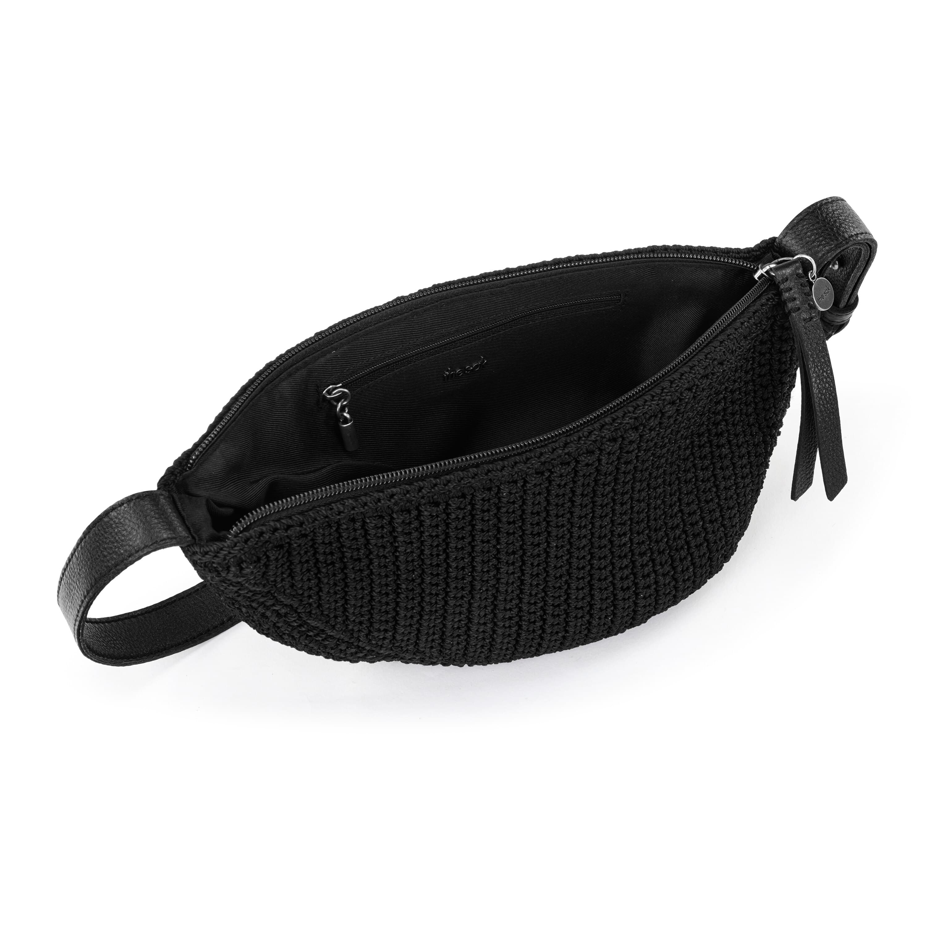 Handmade Black Tess Sling Bag - Boho Chic Crossbody Purse for Women - Perfect for Travel, Shopping & Everyday Use