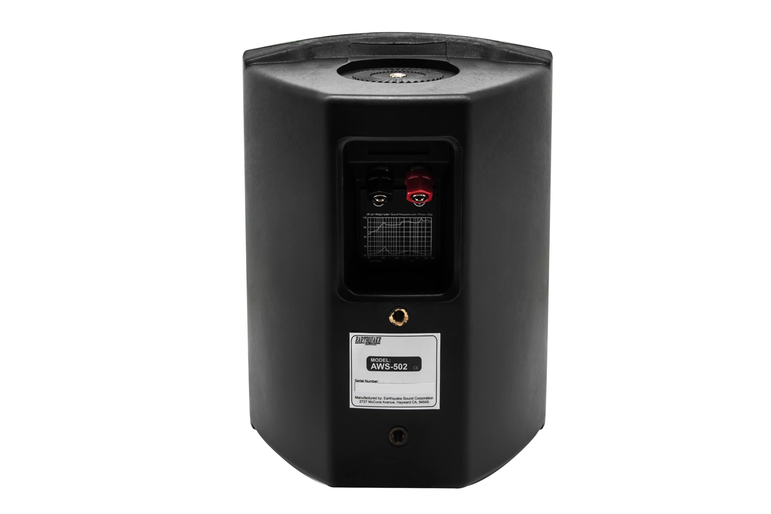 Earthquake Sound AWS-502B Waterproof Outdoor Speakers - All-Weather Indoor/Outdoor Stereo Sound System (Matte Black, Pair) - Perfect for Patio, Poolside, Garden & Backyard Entertainment