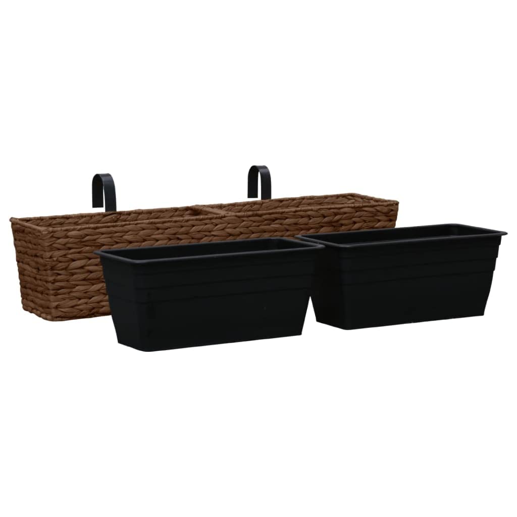 Large Brown Water Hyacinth Planters Set of 2 - 31.5