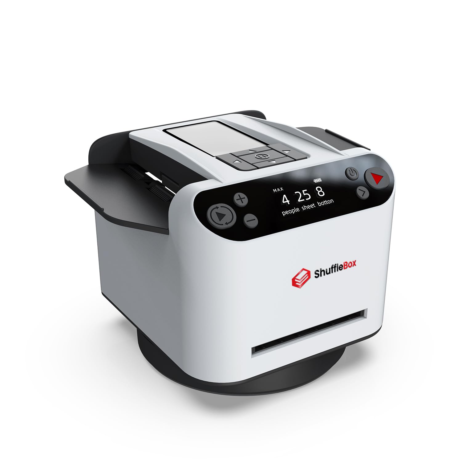 ShuffleBox G1 Pro Automatic Card Shuffler & Dealer - Ultra Quiet Rechargeable 2-in-1 Machine for UNO, Poker, Blackjack & Family Card Games - Perfect for Game Nights, Casino Parties & Travel Entertainment