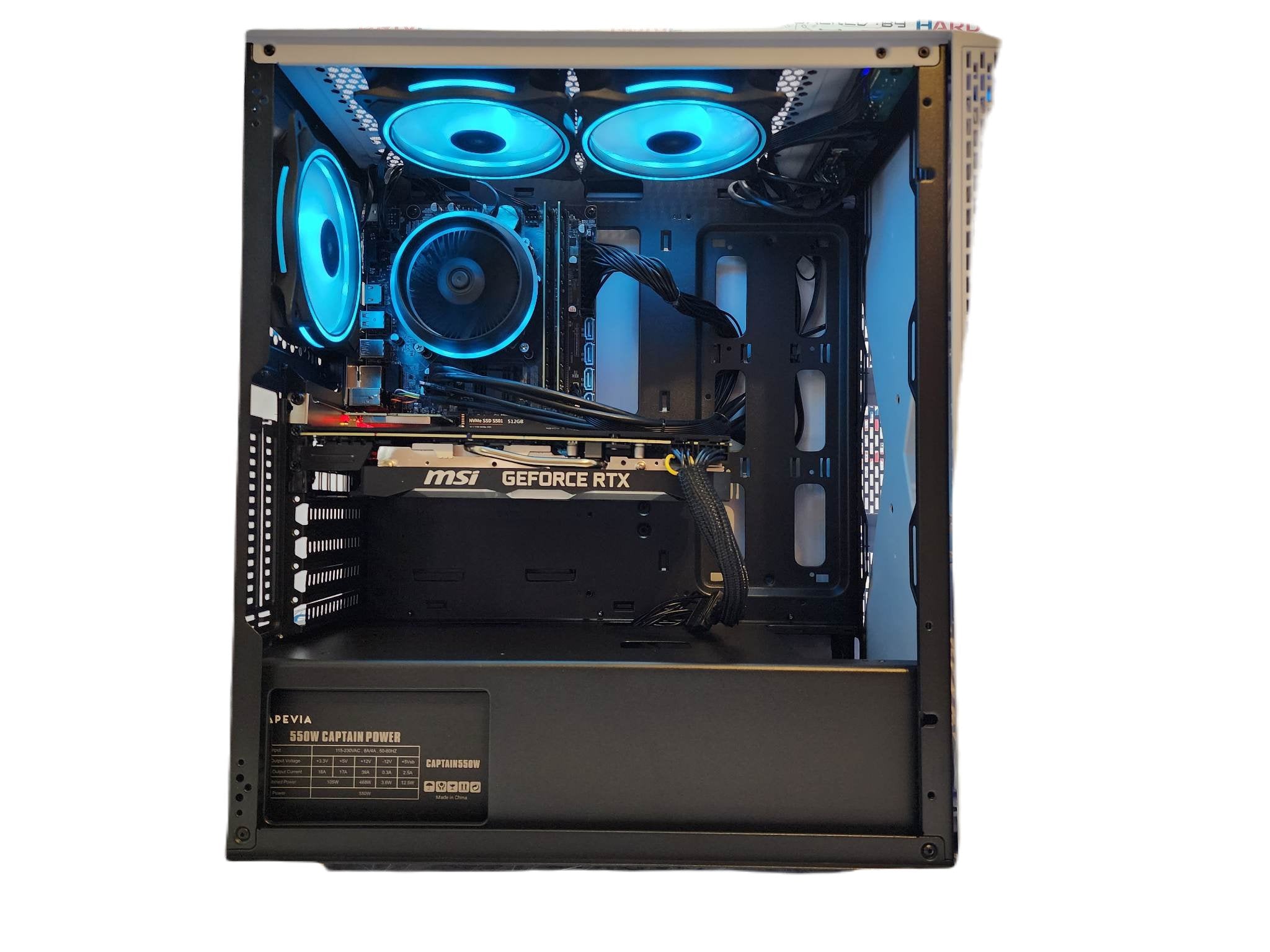 Custom Gaming PC Desktop Computer - Intel i5 Processor, NVIDIA GeForce RTX 4060, 1TB SSD, 64GB RAM, Blackwidow White H610 - Perfect for 4K Gaming, Streaming & Content Creation