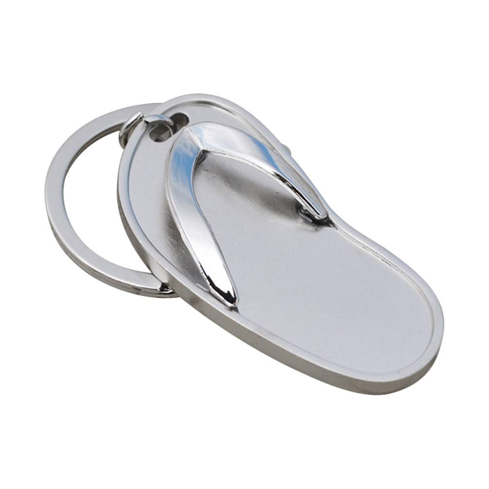 BESPORTBLE Flip-Flops Keychain - Metal Slipper Pendant for Keys, Phone & Handbag Decor - Unique Cool Gift Idea for Beach, Summer & Travel Accessories