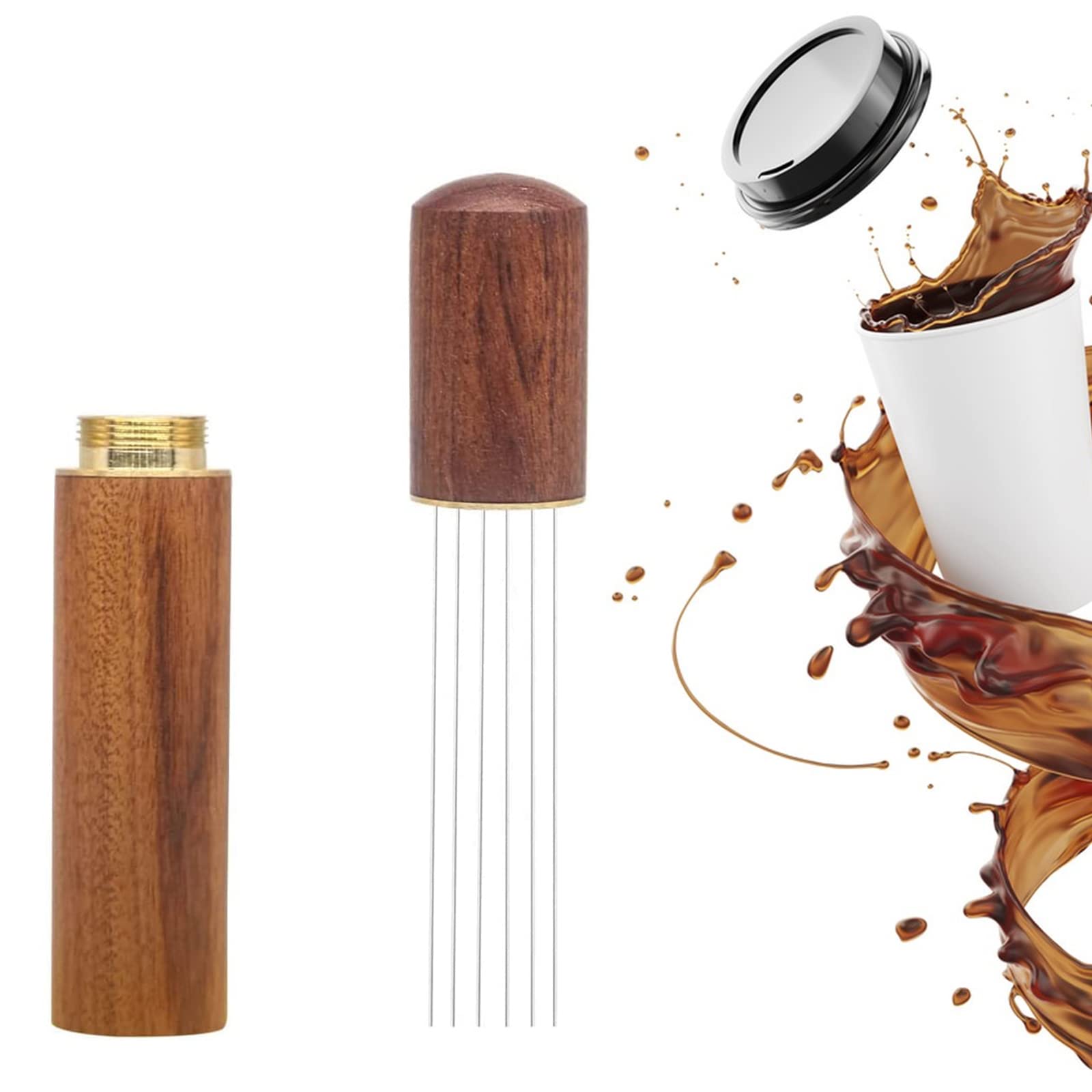 Premium WDT Coffee Distribution Tool - Espresso Stirrer & Tamper Needle Dispenser for Perfect Coffee Grounds | Barista Accessories for Home & Professional Use