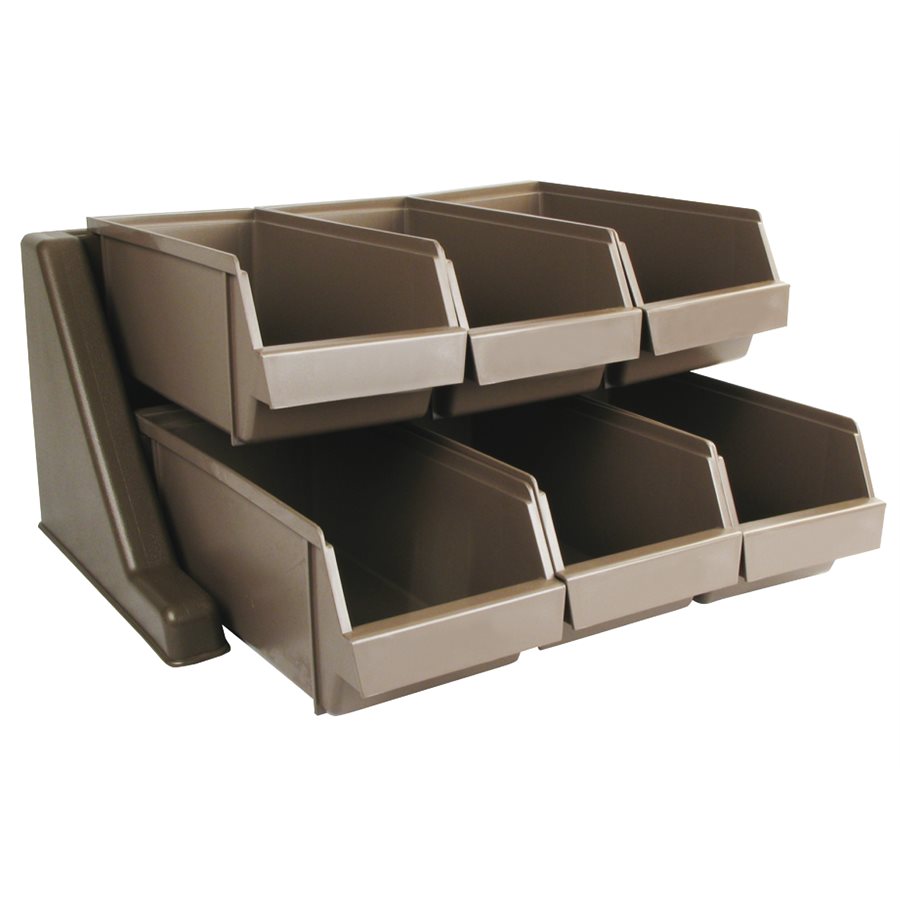 Winco 15 x 18.8 x 9.6 Inch Kitchen Cutlery Organizer with 6 Compartments - Perfect for Utensil Storage in Drawers, Countertops, and Restaurants