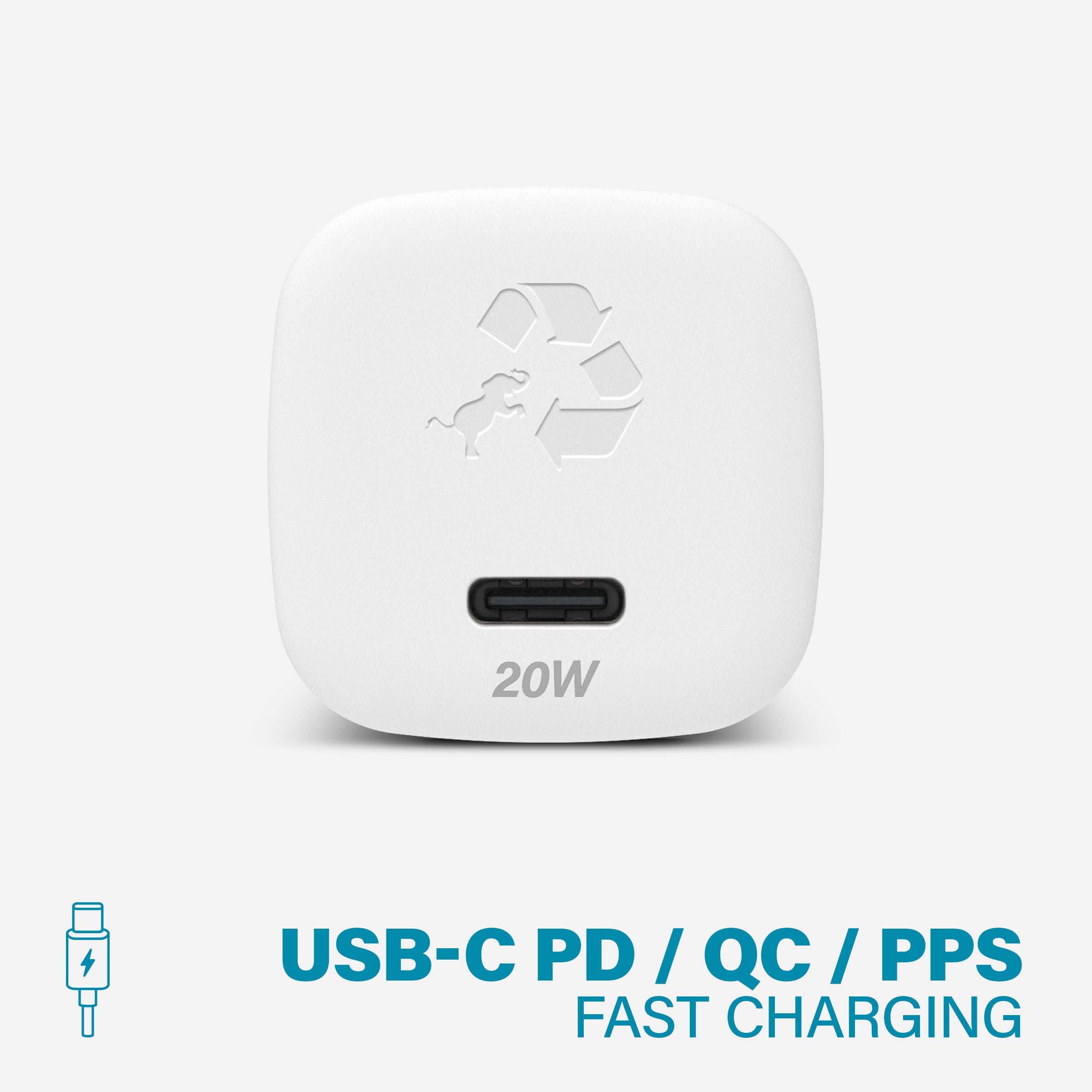 WALLY SubNano 20W Fast Wall Charger USB-C PD Power Adapter for iPhone 15/14/13/12, Samsung Galaxy, iPad - Compact & Portable Charging for Home, Office, Travel