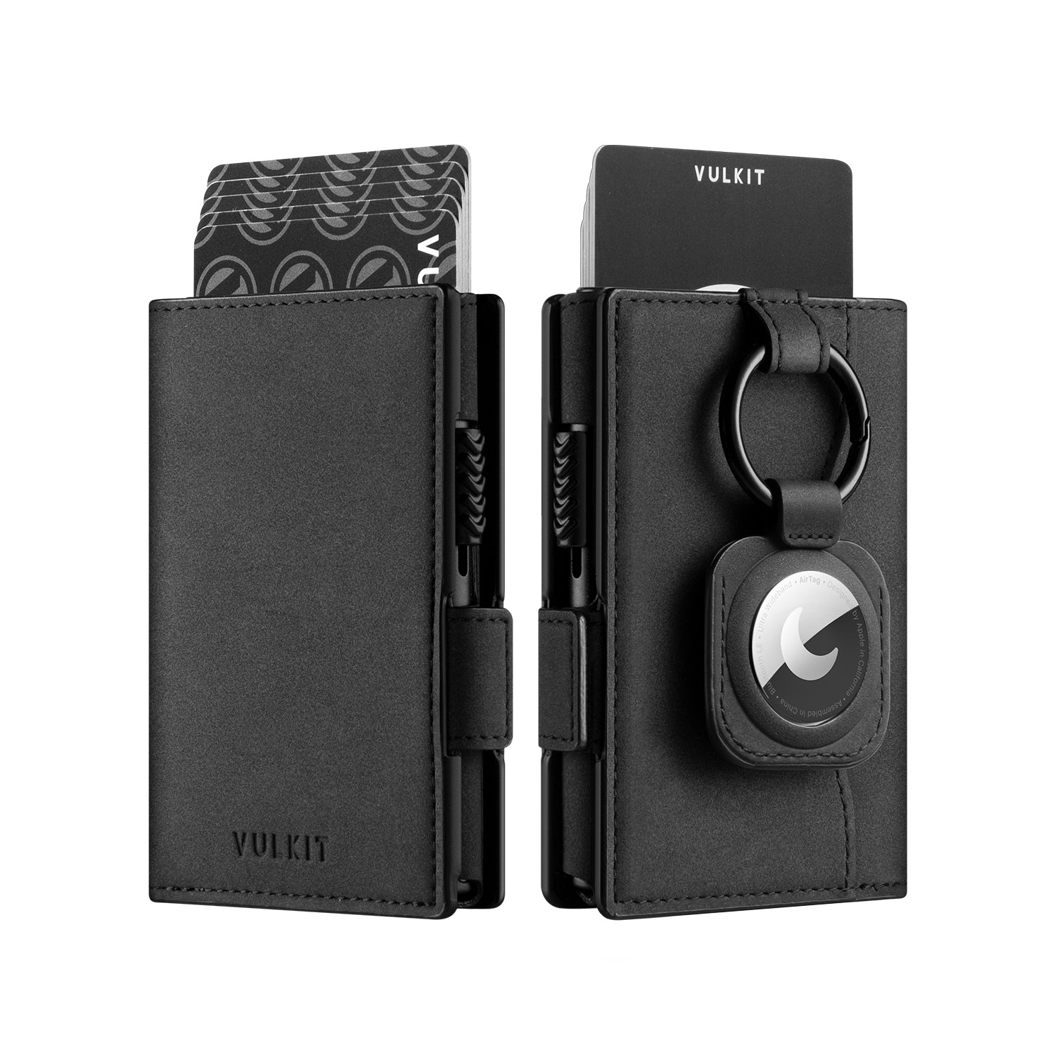 VC309 Slim RFID Blocking Wallet with Side Slider Mechanism & Magnetic Closure - Compatible with Apple AirTag (Perfect for Travel, Business & Everyday Use)