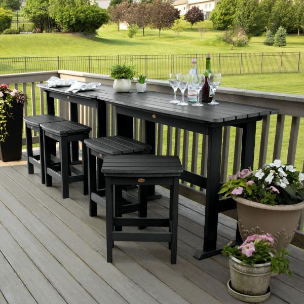 Lehigh 6-Piece Counter Height Balcony Patio Set - Outdoor Dining & Relaxing Furniture for Small Spaces