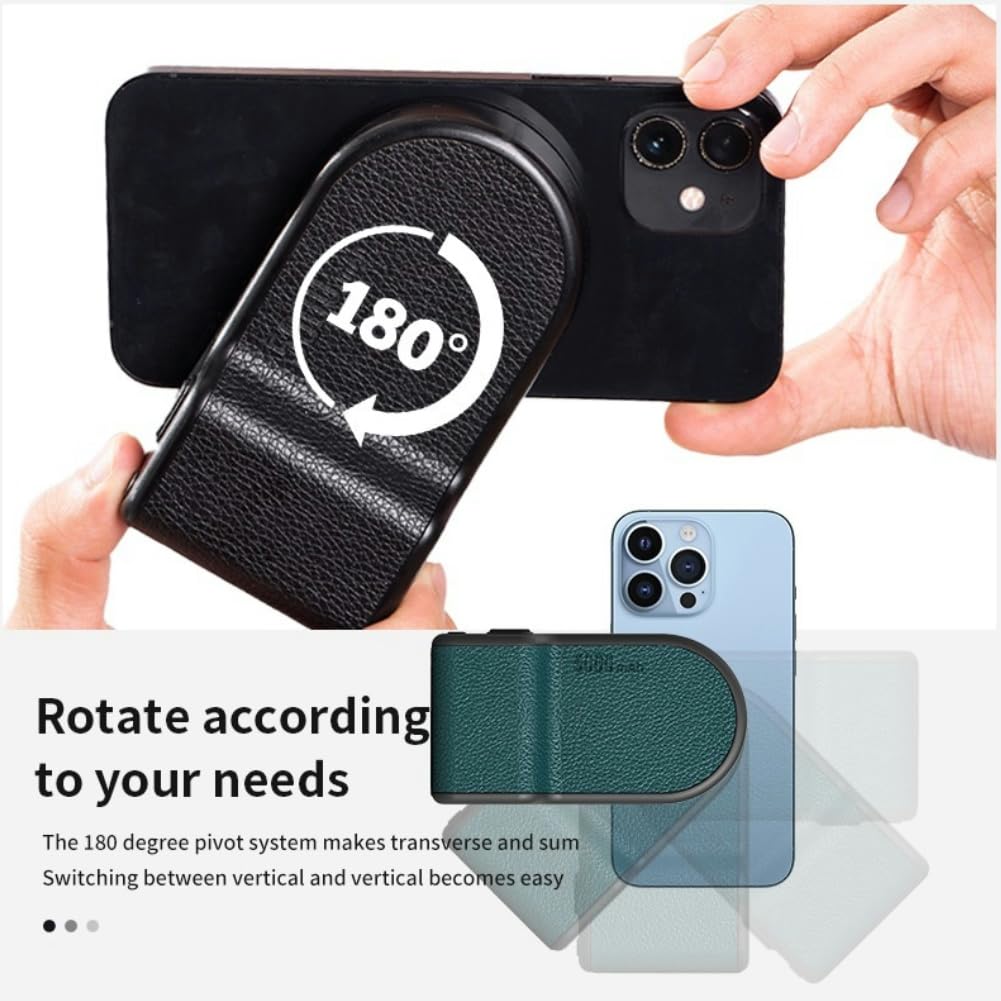 INOVAGEN Magnetic Phone Selfie Grip with 5000mAh Power Bank & Qi Wireless Charging - Bluetooth Camera Handle Bracket for iPhone Android Vlogging, Photography and Video Shooting - Perfect for Travel, Live Streaming and Content Creation
