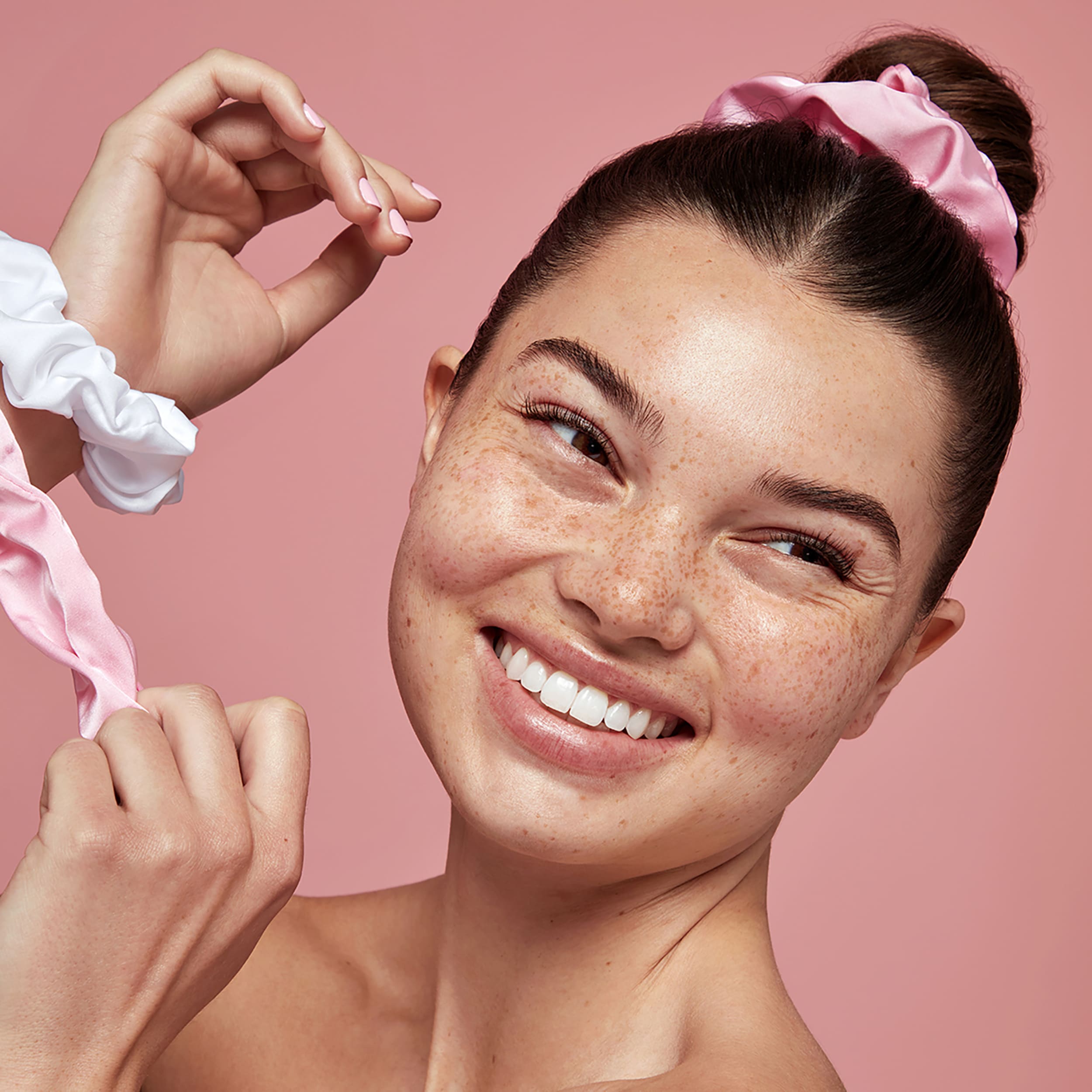 Kylie Skin Scrunchies Hair Ties for Women - Soft & Gentle Hair Accessories for Ponytails, Buns & Workouts - 6 Pack