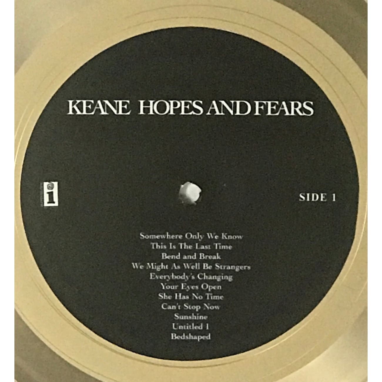 Keane Hopes and Fears RIAA Gold Album Award - Certified Music Collectible for Fans & Display in Home, Office, or Music Studio