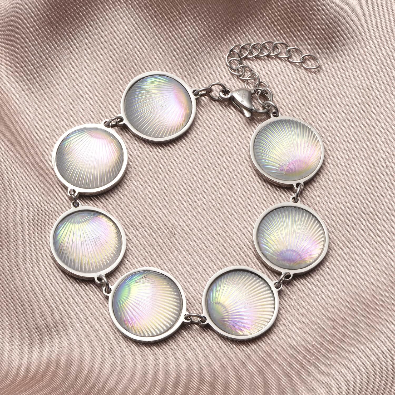 Shop LC Stainless Steel Seashell Charm Bracelet for Women - Dainty Adjustable Beach Jewelry, Perfect Birthday Gift for Her | Ideal for Summer Vacations, Beach Parties & Boho Fashion