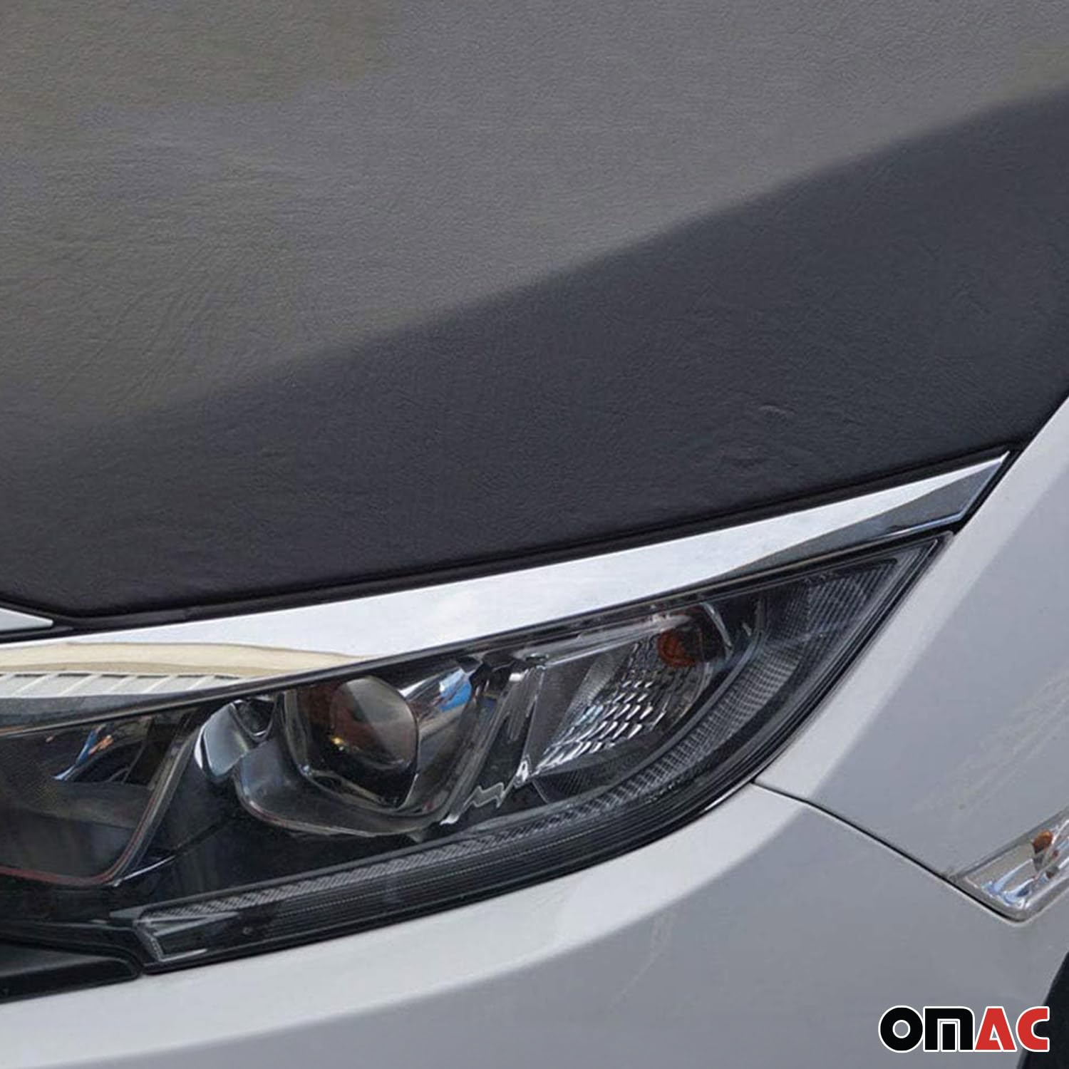 OMAC Black Full Coverage Car Bonnet Mask Hood Bra for RAM ProMaster 2014-2025 - 1 Piece Protective Cover for Paint Protection & Off-Road Driving