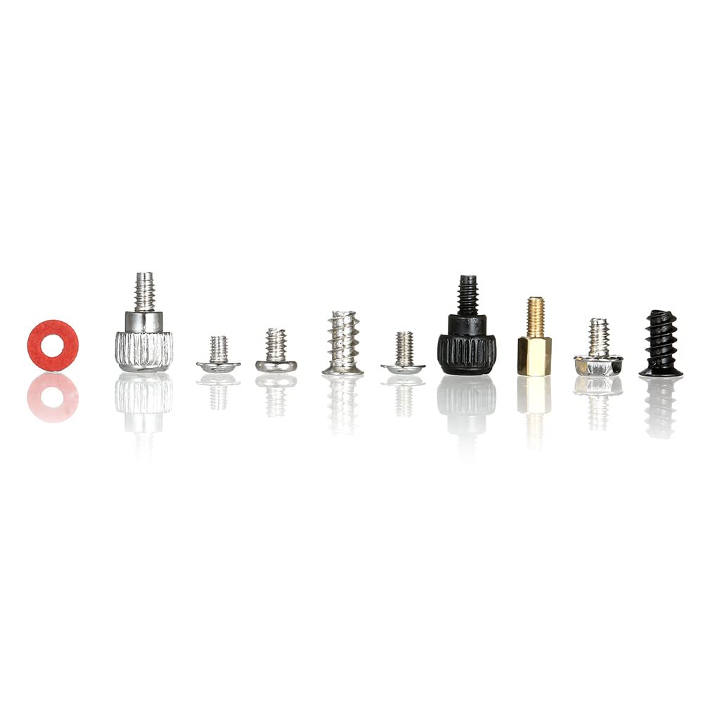 HUIOP 228PCS Computer Screw Kit - Premium PC Repair Screw Set for Case, Motherboard, GPU, HDD & Fan Maintenance | Essential Computer Building & Repair Tool Kit for DIY PC Assembly, Upgrades & Tech Support