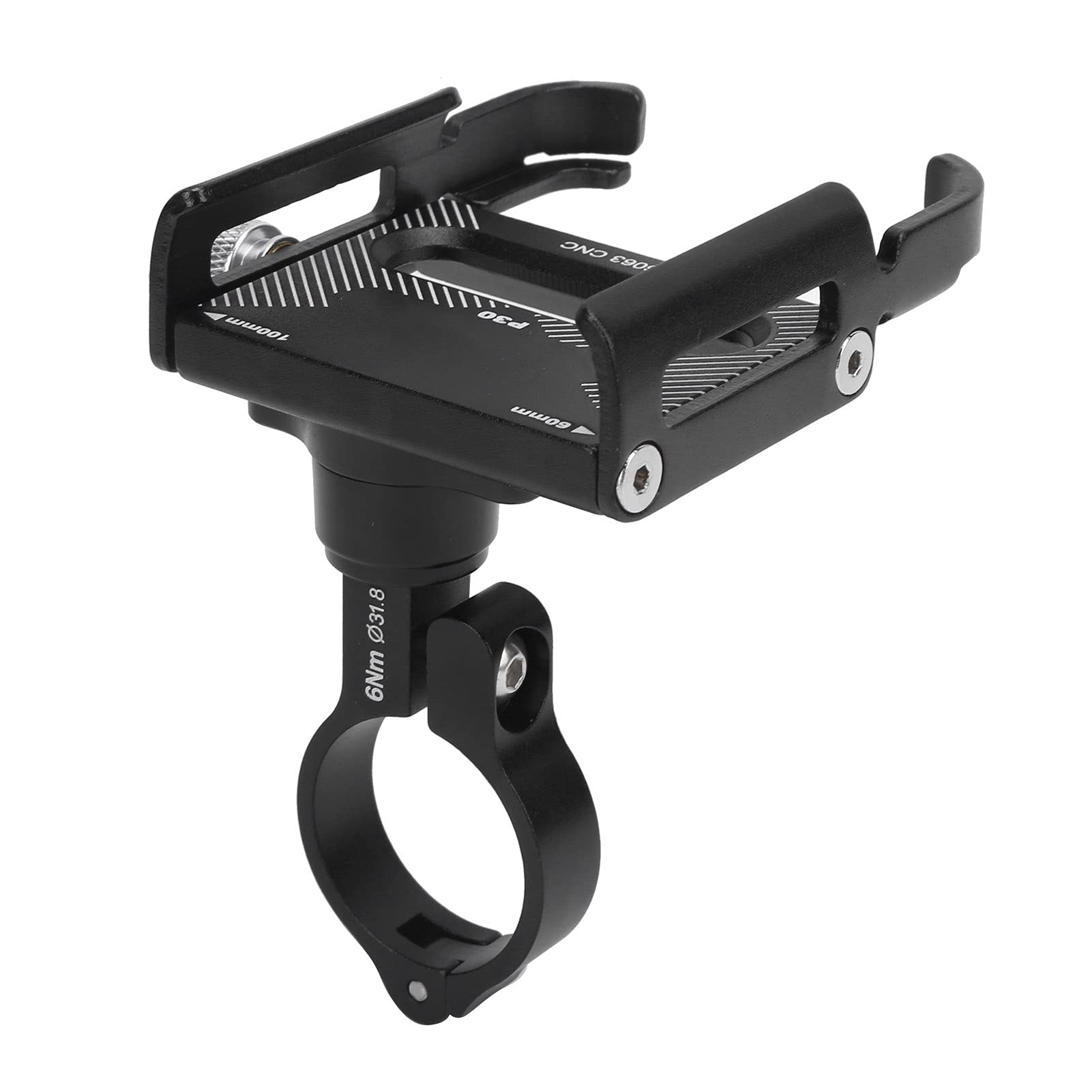 Premium P30 Aluminum Phone Holder - Adjustable 60-100mm Smartphone Stand for Car, Desk & Bed - Reduces Vibrations & Strengthens Pillow Support - Perfect for Driving, Working & Relaxing