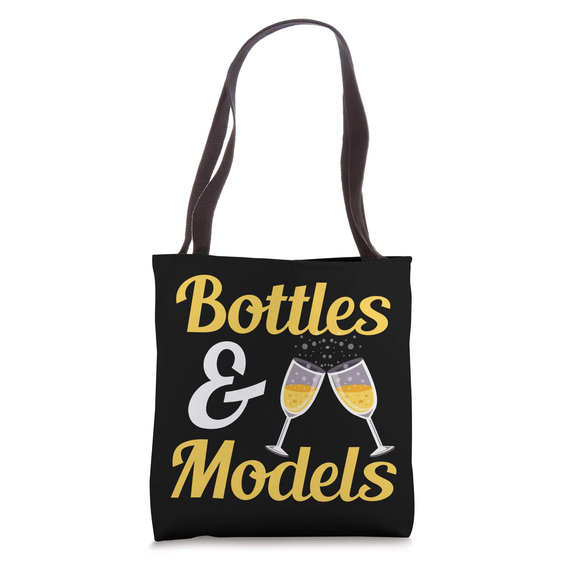 Funny Sparkling Wine Tote Bag with Champagne Bottles Design - Perfect for Wine Lovers, Bachelorette Parties & Girls Night Out