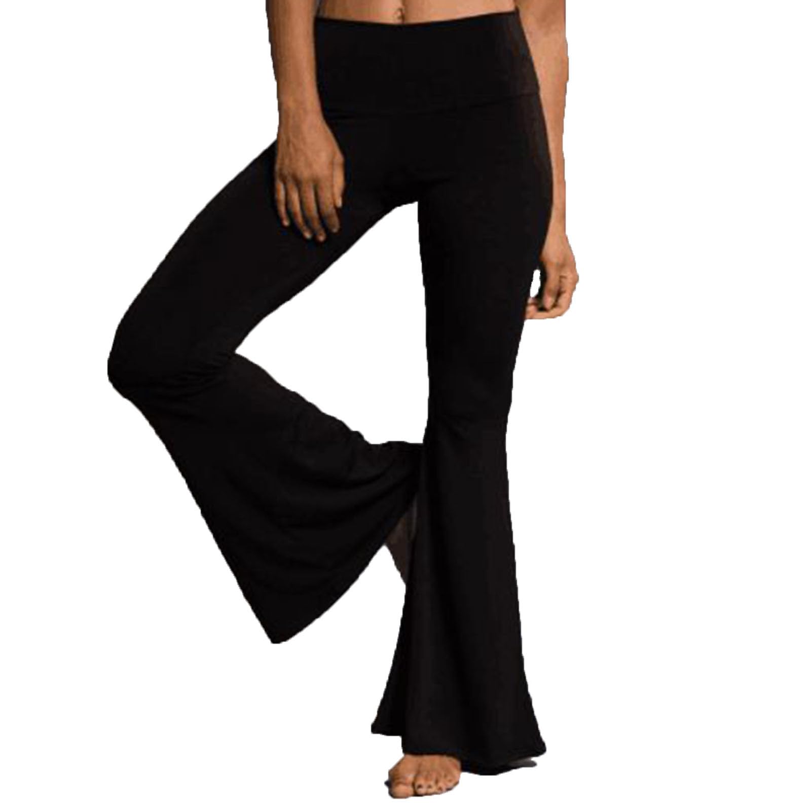 Women's High Waisted Palazzo Pants 3-Pack - Butt Lifting Yoga Leggings, Body Shaper Tights & Dance Pants (Black, Medium) | Perfect for Workout, Yoga, Lounge & Casual Wear