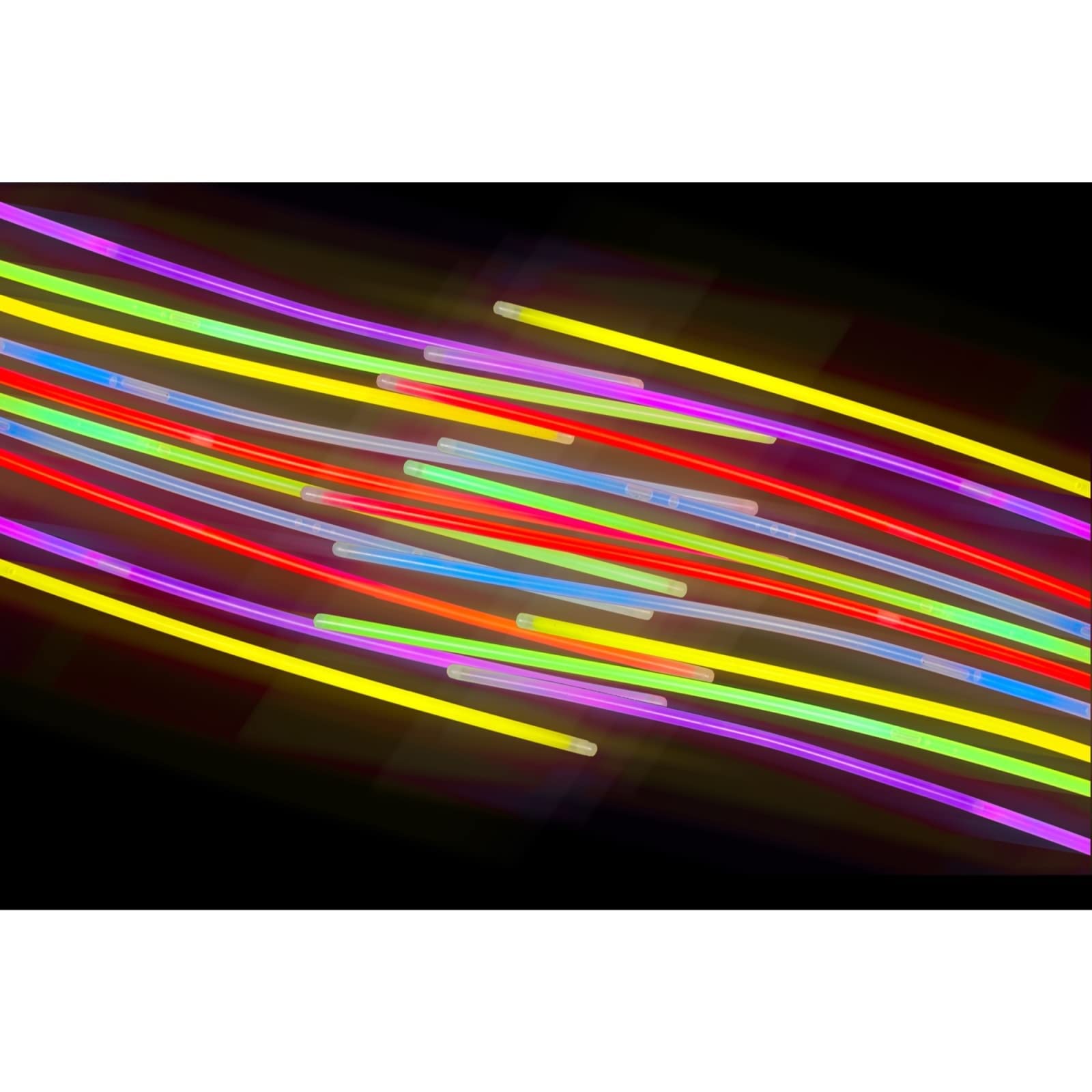 Halloween Glow Sticks Necklaces - 22 Inch Party Supplies for Dark Decor