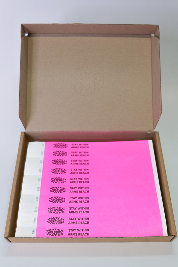 Disposable Waterproof Wristbands for Swimming & Water Activities - U5 Pink Watch Around Wrist Bands (Pack of 1) - Perfect for Pools, Beaches, and Water Parks