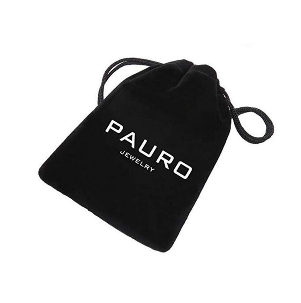 PAURO Men's Stainless Steel Cubic Zirconia Hip Hop Gold Egyptian Ankh Cross Pendant Necklace - Iced Out Hip Hop Jewelry for Men - Perfect for Parties, Gifts & Streetwear Fashion