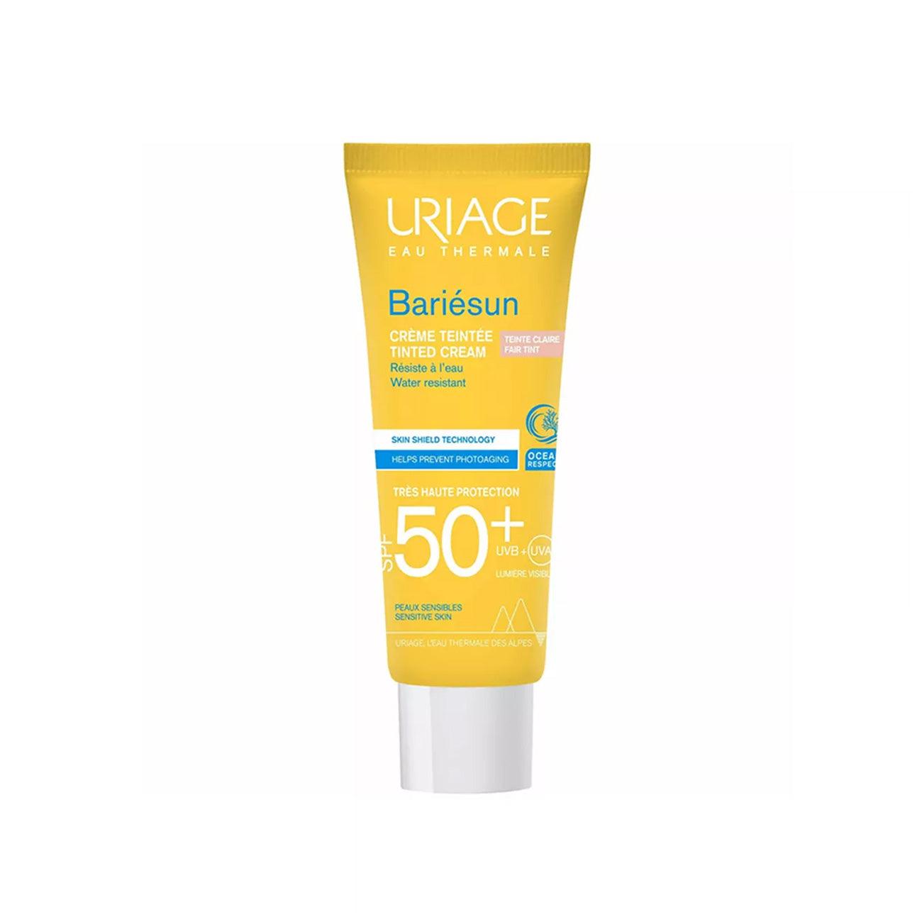 Bariésun SPF50+ Tinted Sunscreen Cream - High Protection, Anti-Shine & Ultra Dry Finish for Sensitive Skin | Daily Use, Outdoor Activities, Beach & Travel