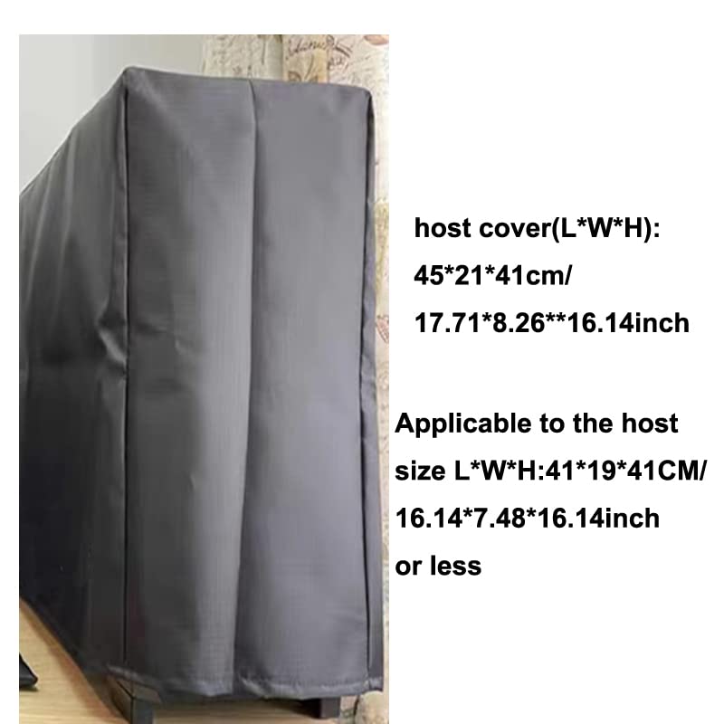 3-Piece Computer Dust Cover Set - Monitor, Keyboard & PC Tower Protector | Oxford Cloth Dustproof Covers for Desktop Computer (24