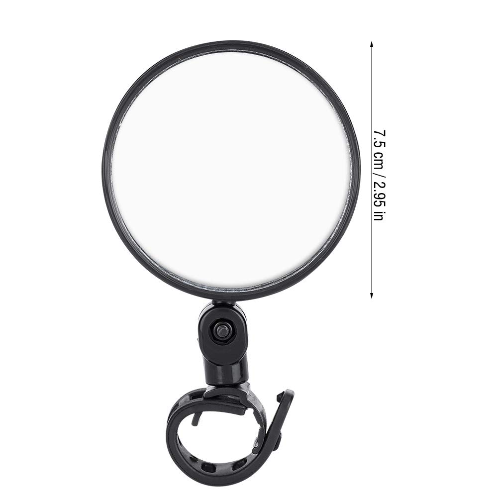 Adjustable Rotatable Bike Rear View Mirror - Handlebar Mounted Cycling Safety Mirror for Mountain & Road Bikes | Perfect for Commuting, Touring & Outdoor Adventures