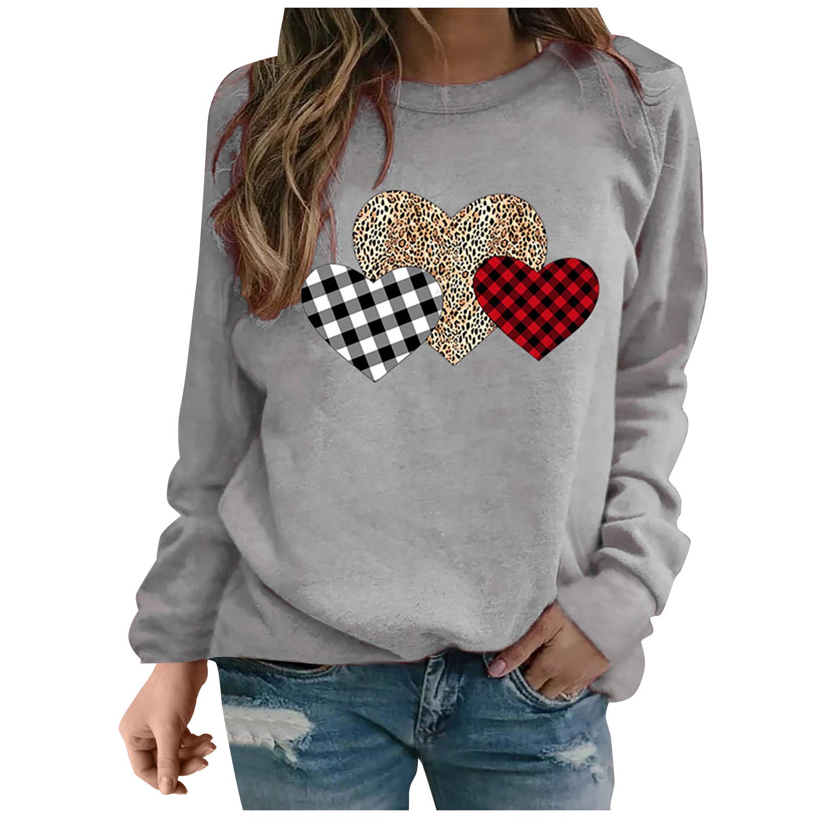 Women's Christmas Pullover Sweatshirt - Cozy Long Sleeve Crewneck Sweater Top for Holiday Parties & Casual Winter Wear