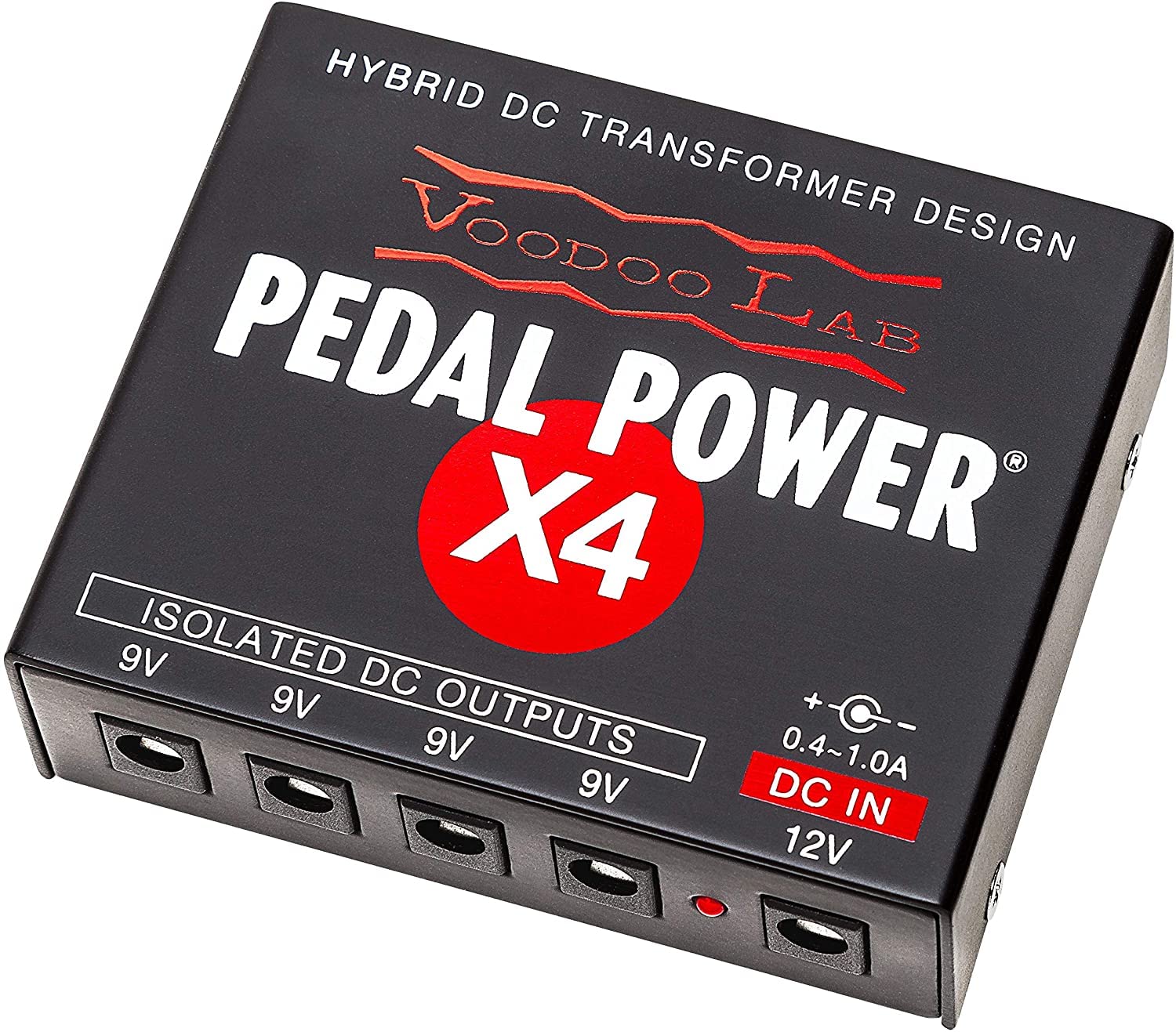 Voodoo Lab Pedal Power X4 Isolated Guitar Effects Pedal Power Supply - Perfect for Guitarists & Musicians On Stage & in the Studio
