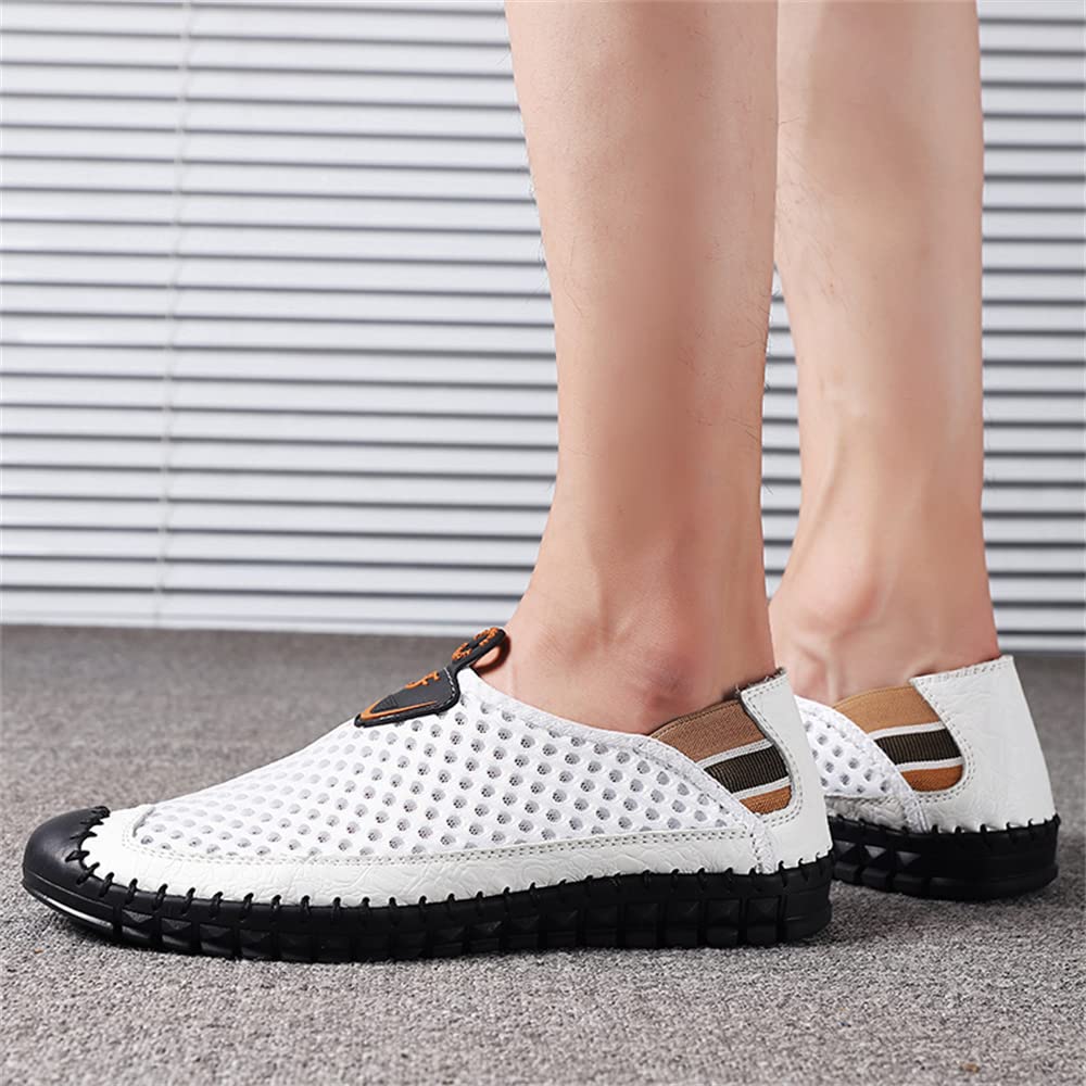 **Men's Quick-Dry Water Shoes - Lightweight Mesh Slip-On Loafers for Beach, Pool, Yoga & Casual Walking | Non-Slip Aqua Shoes**