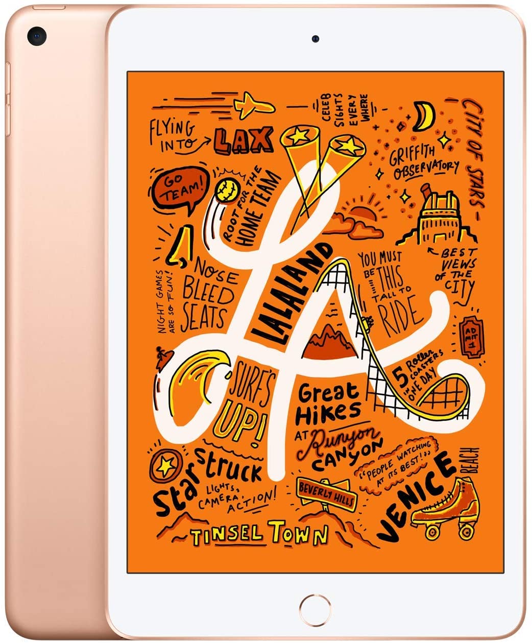 Apple iPad Mini 5 (5th Generation) 7.9-inch 64GB WiFi Tablet - Gold (MUQY2VC/A) - Perfect for Travel, Work & Entertainment
