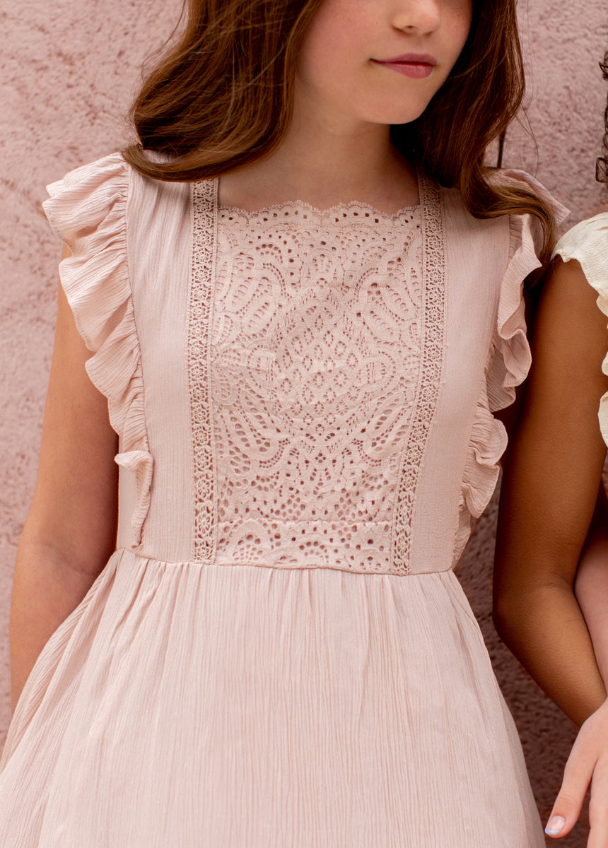 Cassia Dress in Lilac - Flowy Midi Dress for Women | Perfect for Summer Weddings, Beach Vacations & Date Nights