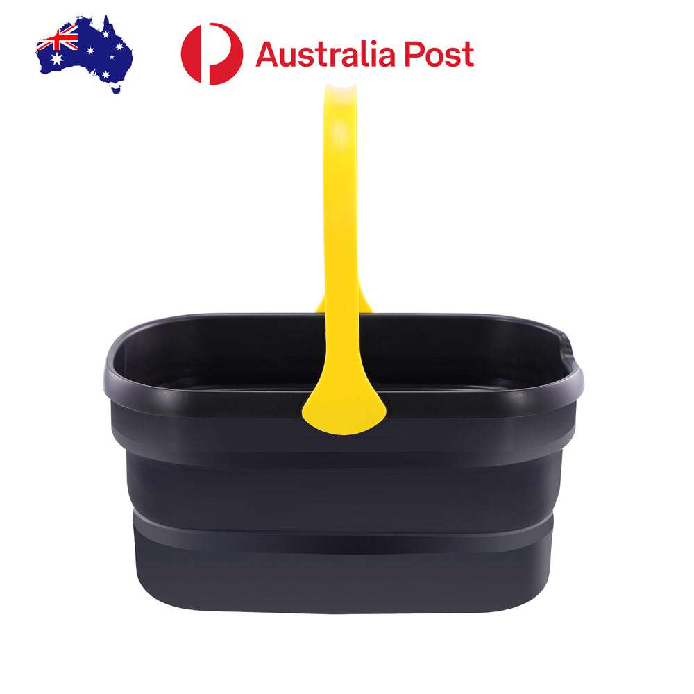 10L Collapsible Washing & Storage Bucket - Portable Foldable Mop, Food, Drink Container for Home, Camping & Outdoor Use - Perfect for Cleaning, Camping Trips & Emergency Storage