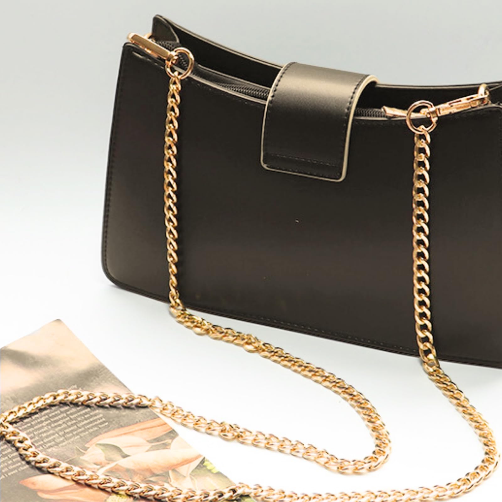 KASBEE Gold Purse Chain Strap - 47 Inch Adjustable Crossbody Shoulder Bag Strap for Women | Fashion Accessory for Handbags, Evening Bags & Clutches | Perfect for Parties, Weddings & Daily Use