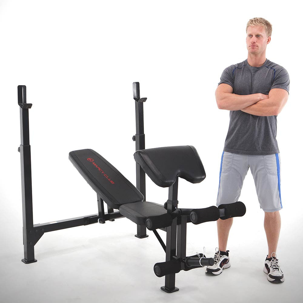 Marcy Club MKB 733 Olympic Weight Bench - Adjustable Strength Training Equipment for Home Gym | Perfect for Weightlifting, Bodybuilding & Fitness Workouts