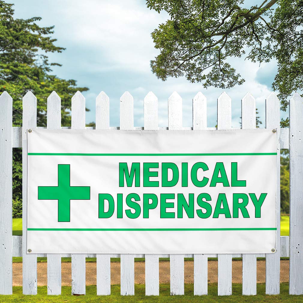 Premium Vinyl Banner - Multiple Sizes (60x144 Inches) for Medical Dispensary, Green Health & Outdoor Use - Weatherproof, Industrial Yard Signs with 10 Grommets - Perfect for Storefronts, Events & Outdoor Advertising