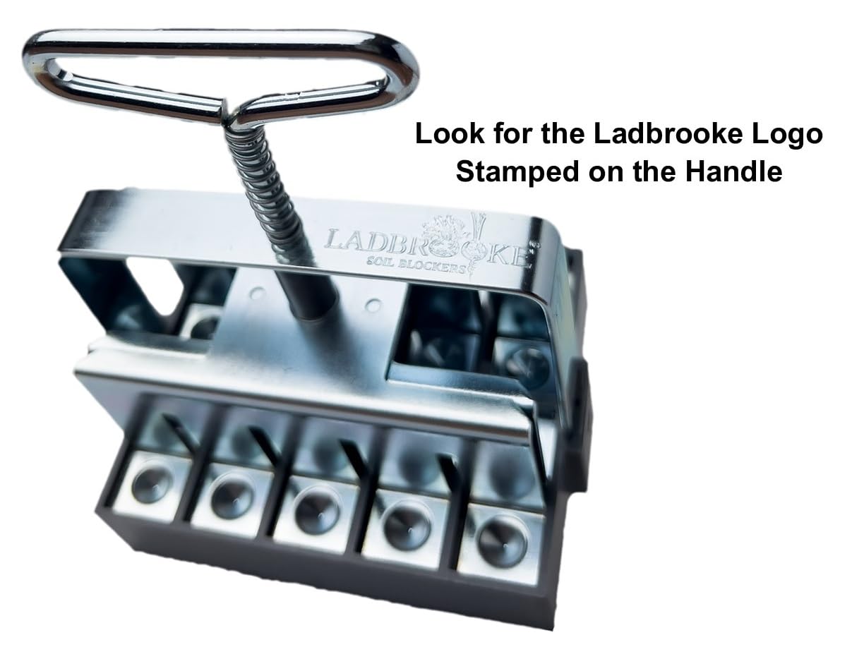 Ladbrooke Authentic Soil Block Maker Micro 20 - Handheld Soil Blocker for Seed Starting | Made in England | Perfect for Home Gardening & Organic Farming