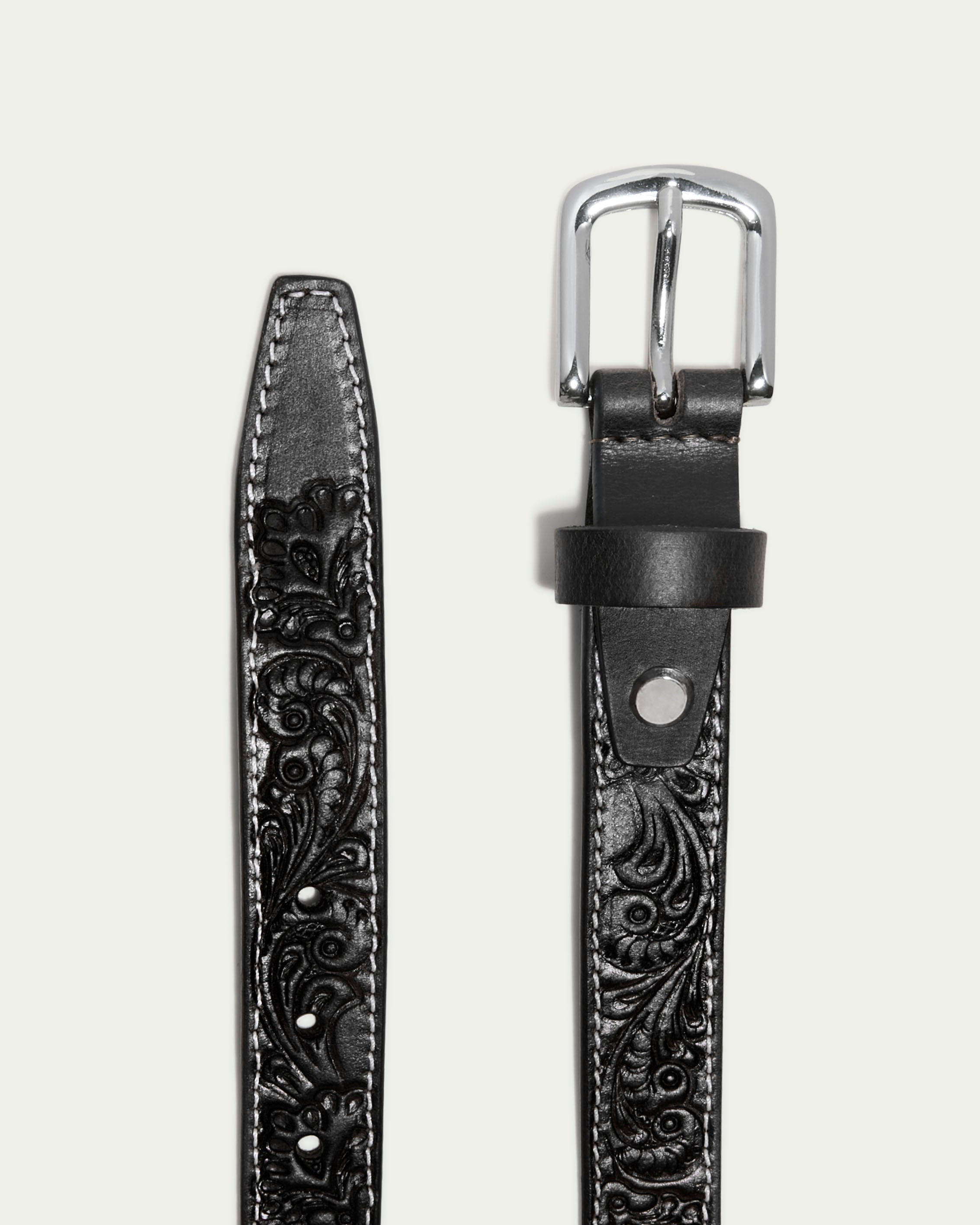 Lockport Belt for Men - Premium Leather Dress Belt with Adjustable Buckle - Perfect for Office, Business, and Formal Occasions