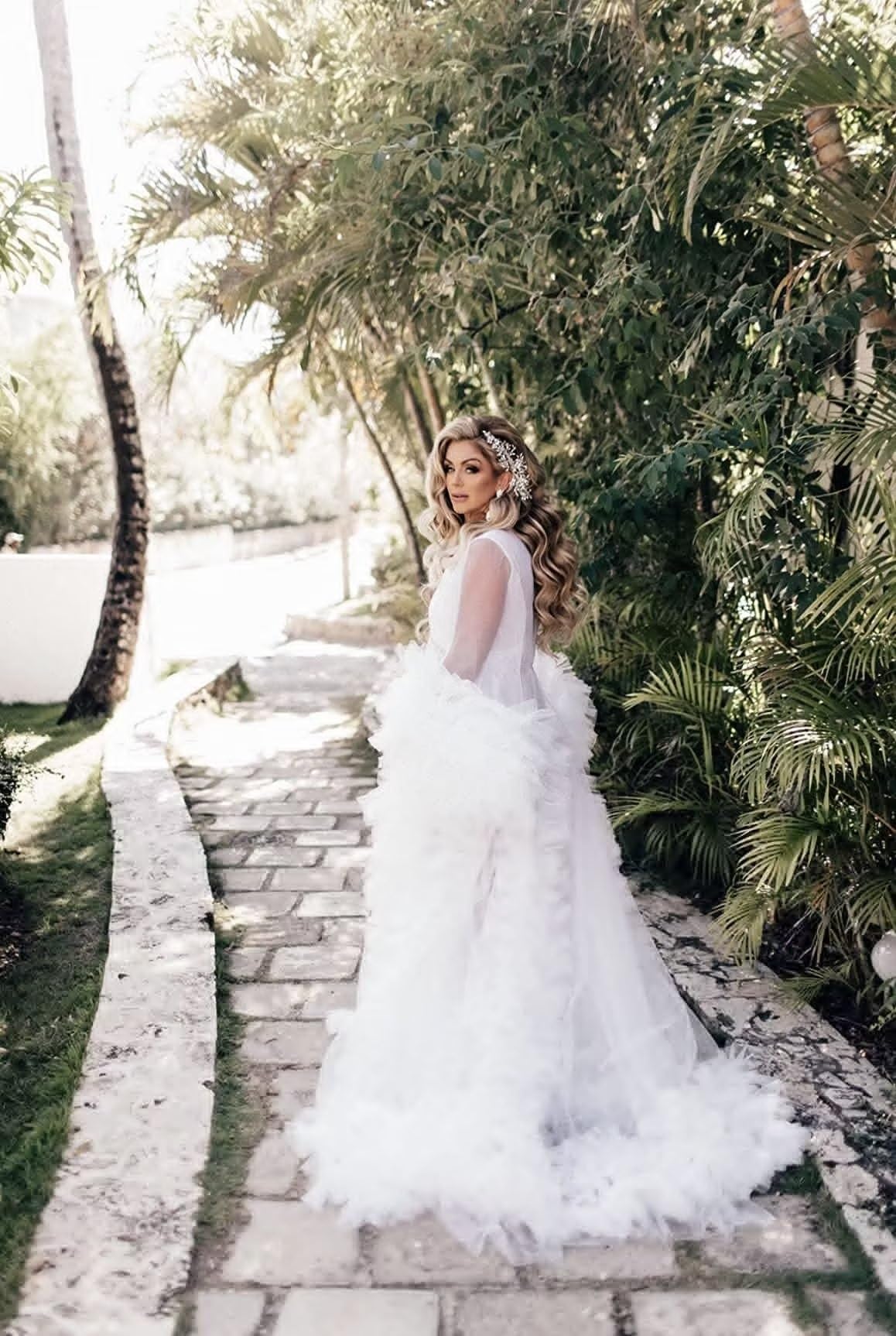PROMSTAR Elegant Tulle Maternity Dress - Baby Shower, Bridal Robe & Photoshoot Gown for Pregnancy Photos, Wedding Scarf & Sleepwear - Perfect for Maternity Photography, Bridal Showers and Special Occasions