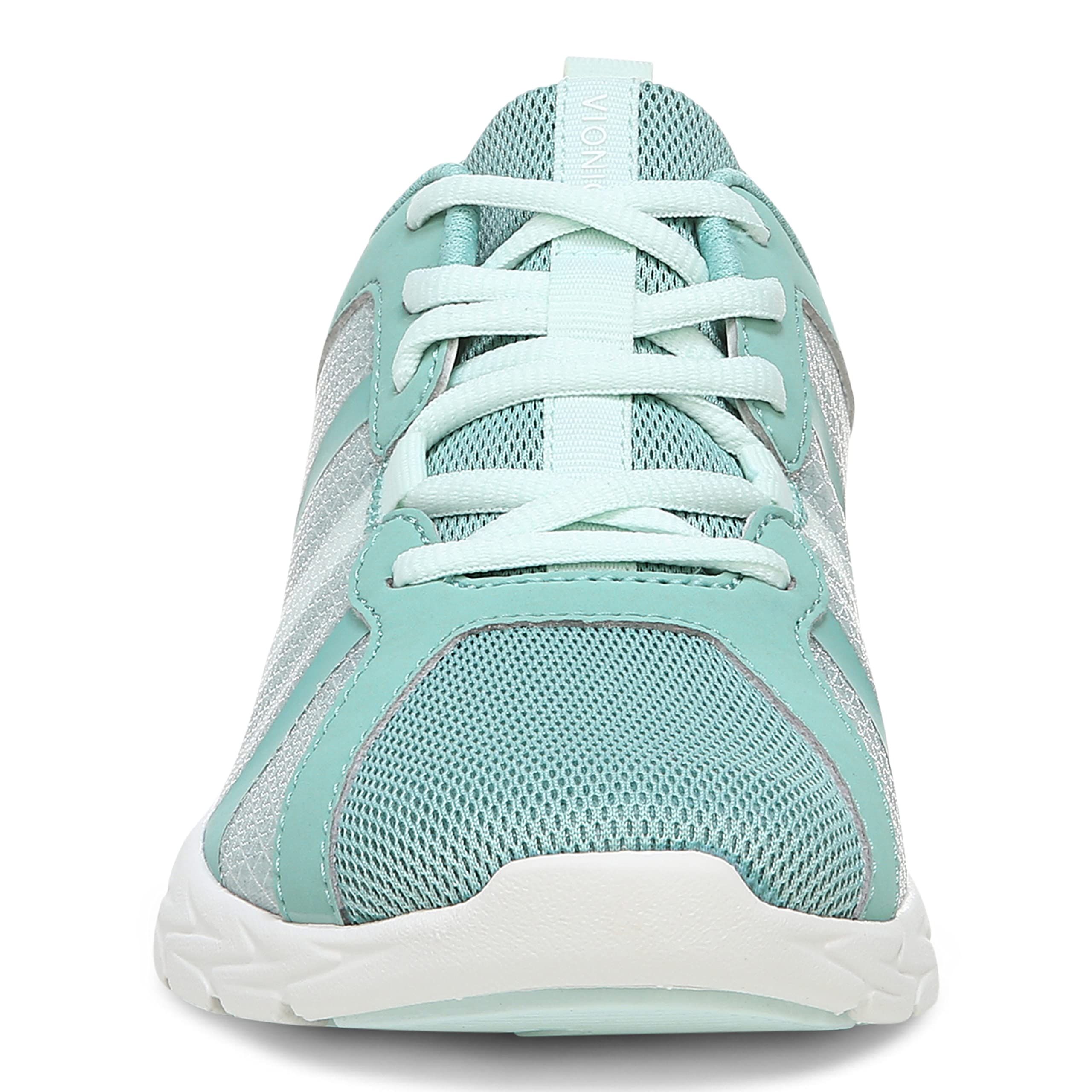 Vionic Brisk Radiant Women's Athletic Comfort Shoes - Wasabi/Blue Glass - Wide Width 9 - Perfect for Running, Walking & Gym Workouts