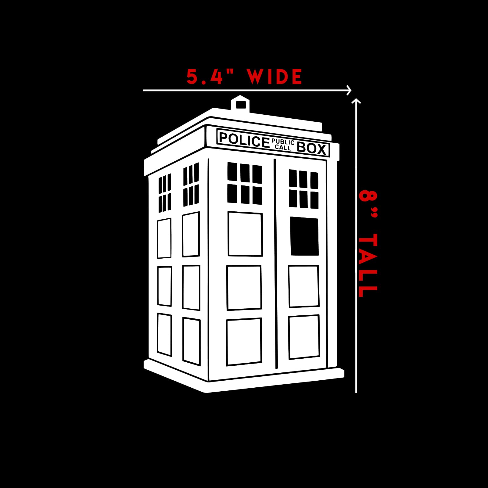 Police Box Sticker Decal - 5